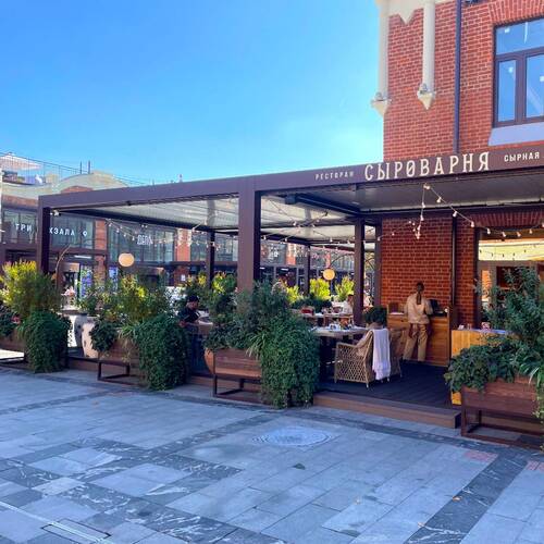 Перголы Decolife Bioclimatic В600, B400, г. Москва, Фудмолл Депо, р-н Сыроварня